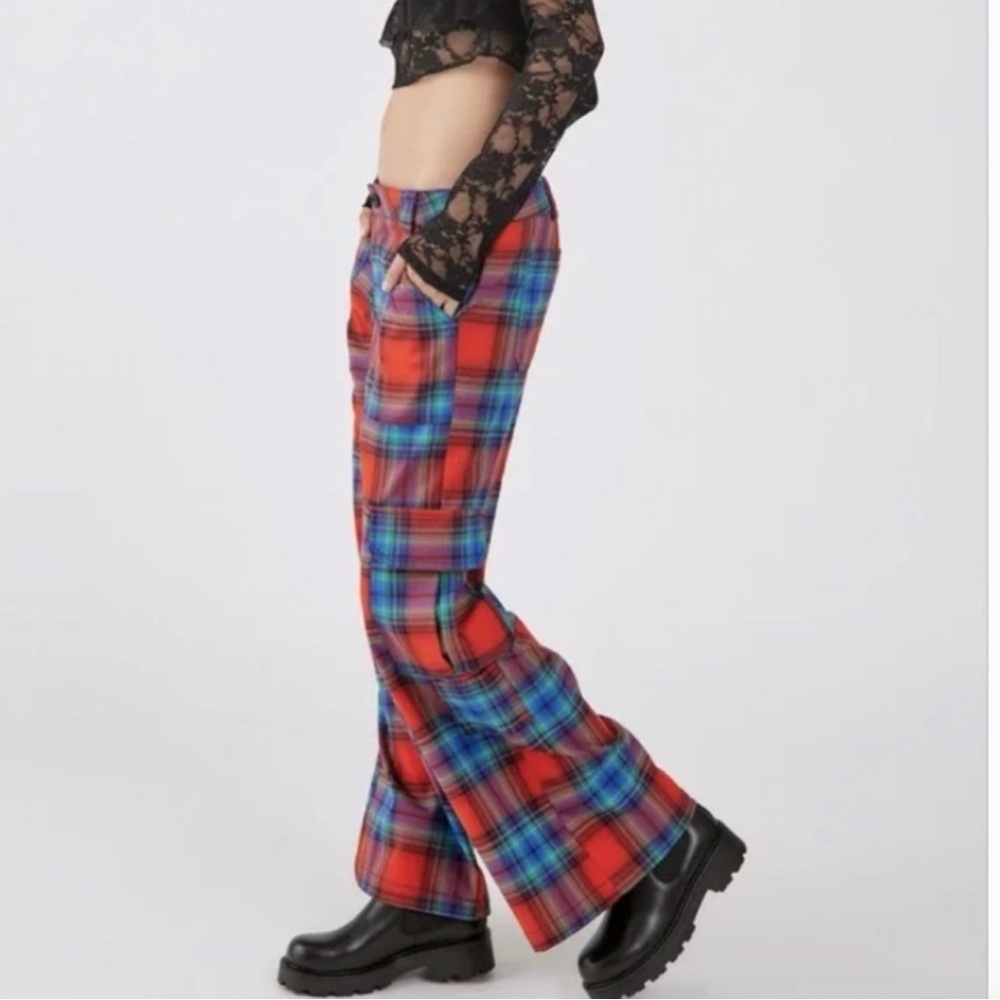 NEW | Urban Outfitters | Women’s Avril Trouser Plaid Pants Size 2 - Picture 4 of 13